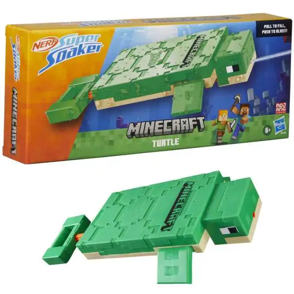 Minecraft Nerf Super Soaker Turtle Water Blaster
