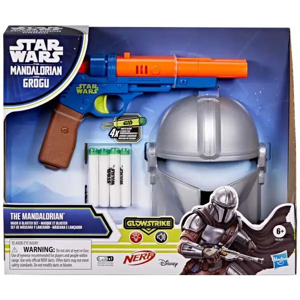 Star Wars Nerf GlowStrike The Mandalorian Mask & Blaster Set