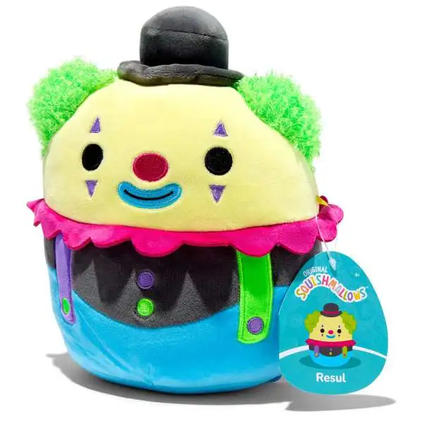 Squishmallows Resul the Clown 8-Inch Plush [Blacklight]