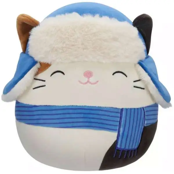 Squishmallows 2023 Holiday Cam the Cat 8-Inch Plush [Hat & Scarf]