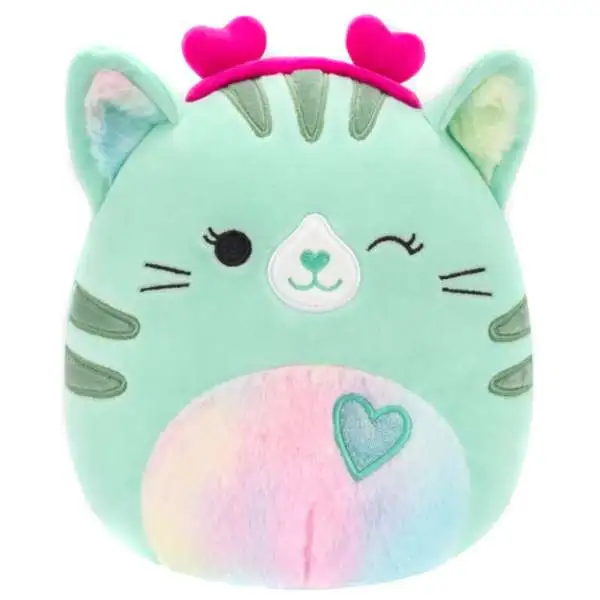 Squishmallows 2024 Valentine's Day Corinna the Cat 8-Inch Plush