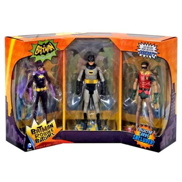 DC Batman, Batgirl & Robin Action Figure 3-Pack [Classic TV Series (1966)]