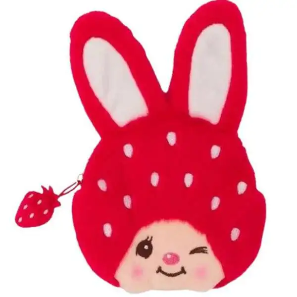 Monchhichi Chimutan Strawberry Plush Coin Purse