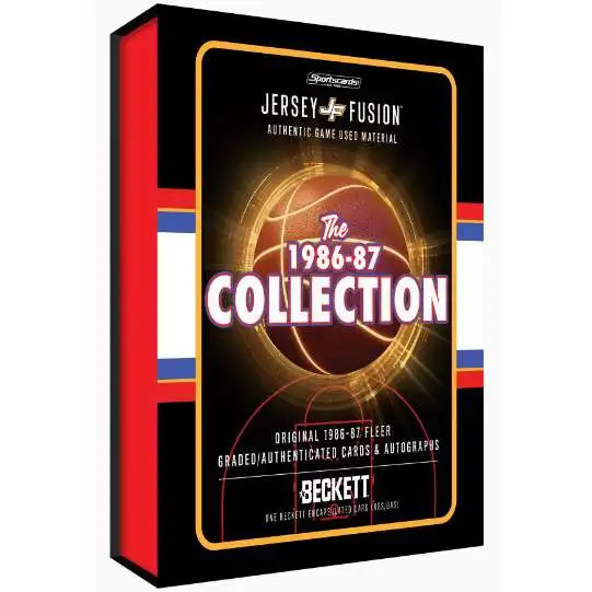 Jersey Fusion 1986-87 Fleer Collection Basketball DISPLAY of
