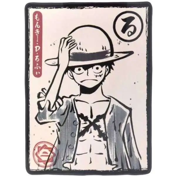 One Piece Luffy Fleece Throw Blanket