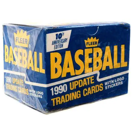 MLB 1990 Update Baseball Trading Card Factory Set [132 Cards & 22 Logo Stickers]