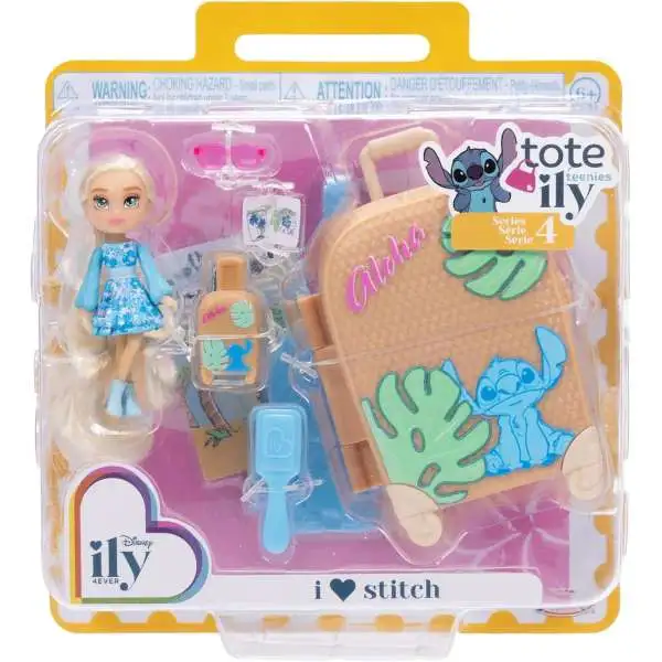 Disney ily 4EVER Tote Ily Teenies Series 4 I Love Stitch 2-Inch Mini Doll