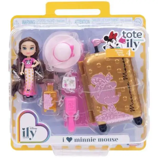 Disney ily 4EVER Tote Ily Teenies Series 4 I Love Minnie Mouse 2-Inch Mini Doll