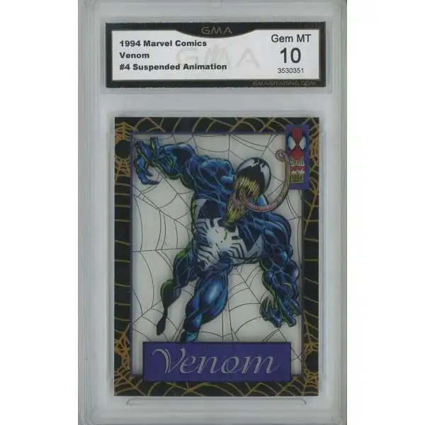 Marvel Venom Graded Card #4 [Suspended Animation] [GMA Gem Mint 10]