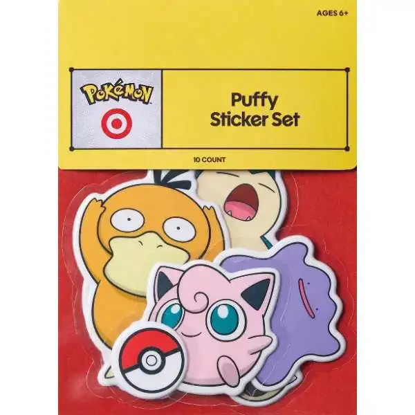 Pokemon Exclusive Puffy Sticker Set [10 Piece]