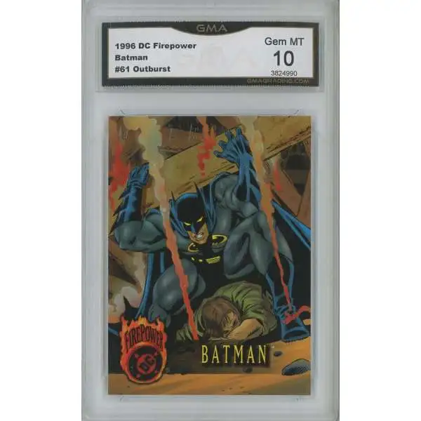 DC Firepower Batman Graded Card #61 [Outburst] [GMA Gem Mint 10]
