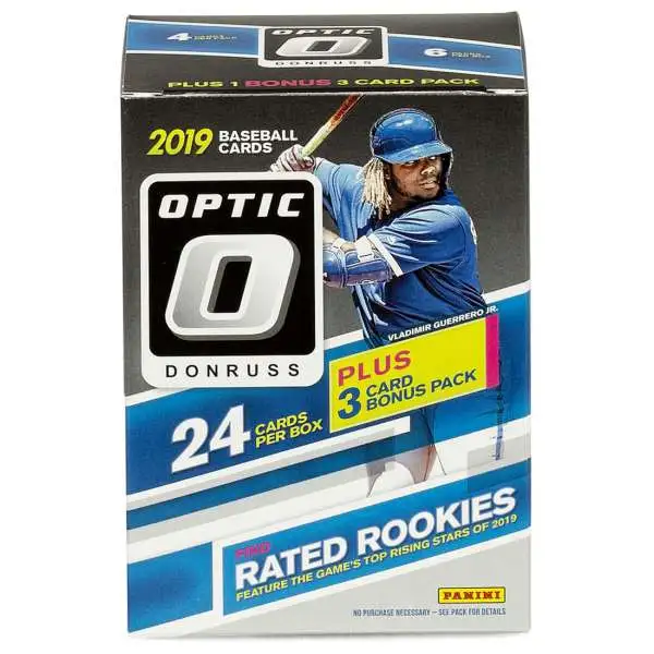 MLB Panini 2019 Donruss Optic Baseball Trading Card BLASTER Box [7 Packs, 3 Pink Base Parallels]