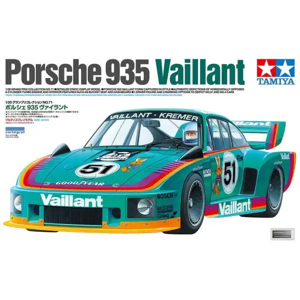 Tamiya USA Sports Car Series Porsche 935 Vaillant Model Kit (Pre-Order ships February)