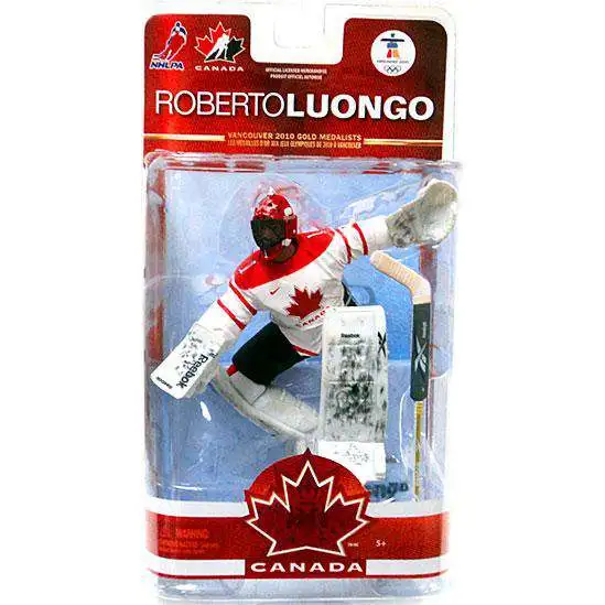 McFarlane Toys NHL Vancouver Canucks Sports Picks Hockey Team Canada Series 2 Roberto Luongo Action Figure [White Jersey]