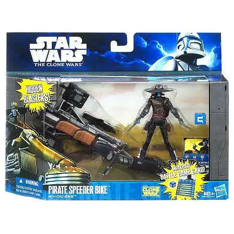 Star Wars Clone Wars Pirate Speeder Bike with Cad Bane Vehicle & Action Figure