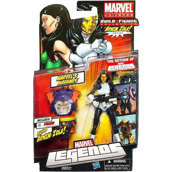 Marvel Legends Arnim Zola Series Madame Masque Action Figure [White & Blue Suit, Damaged Package]