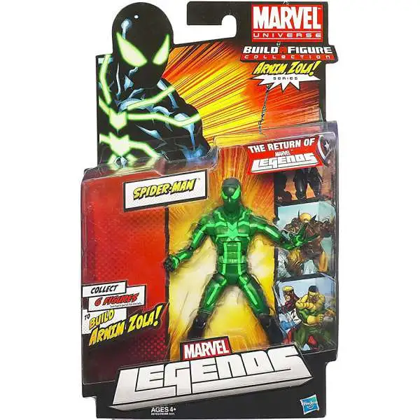 Marvel Legends Arnim Zola Series Spider-Man Action Figure [Black & Green Suit]
