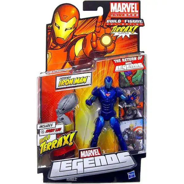 Marvel Legends 2012 Terrax Series Extremis Iron Man Action Figure [Stealth Blue Variant]