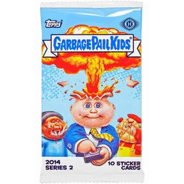Garbage Pail Kids Topps 2014 Series 2 Trading Card Sticker HOBBY Pack [10 Cards]