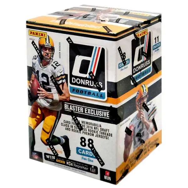 NFL Panini 2016 Donruss Football Trading Card BLASTER Box [11 Packs, 1 Memorabilia Card]