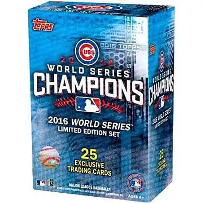 MLB Chicago Cubs 2016 World Series Champions Trading Card Limited Edition Set [25 Exclusive Cards]