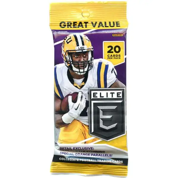 College Panini 2017 Elite Football Trading Card VALUE Pack [20 Cards]