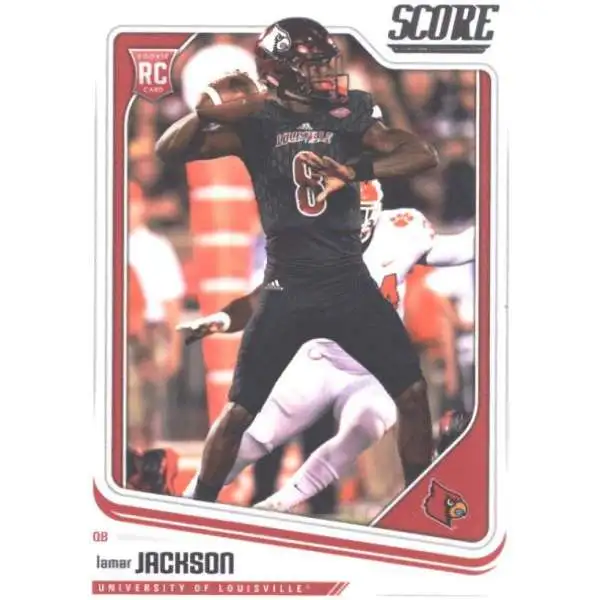 NFL 2018 Panini Score Lamar Jackson #352 [Rookie]