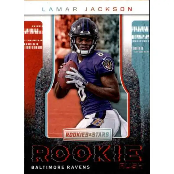 NFL 2018 Panini Rookies & Stars Lamar Jackson RR-10 [Rookie Rush]