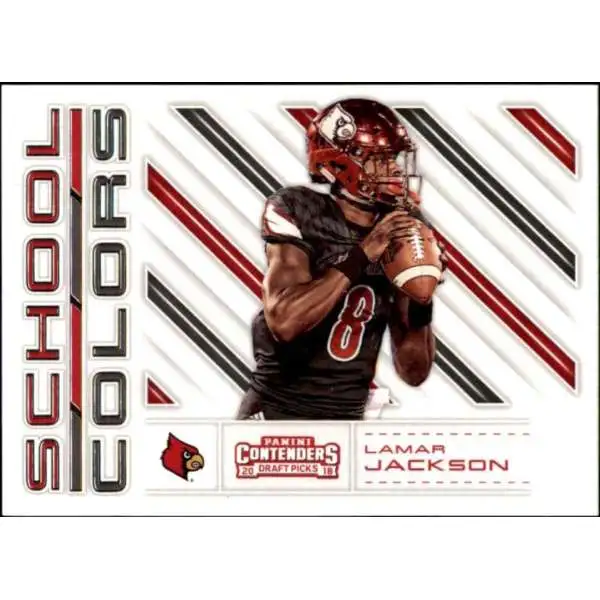 NFL 2018 Contenders Draft Picks School Colors Lamar Jackson #4 [Rookie]