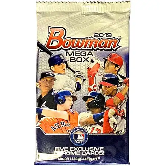 MLB Topps 2019 Bowman Baseball Trading Card MEGA Chrome Pack [5 Cards]