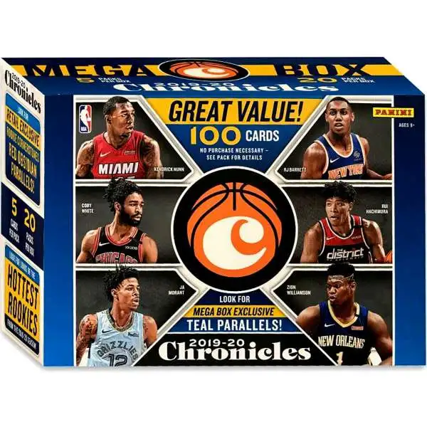 NBA Panini 2019-20 Chronicles Basketball Trading Card MEGA Box [20 Packs]