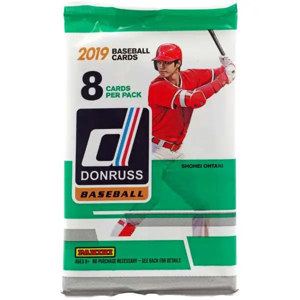MLB Panini 2019 Donruss Baseball Trading Card Pack [8 Cards]