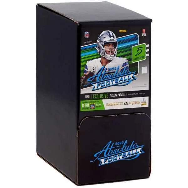 NFL Panini 2020 Absolute Football Trading Card GRAVITY FEED Box [48 Packs]