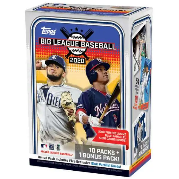 MLB Topps 2020 Big League Baseball Trading Card BLASTER Box [10 Packs + 1 Bonus Pack]