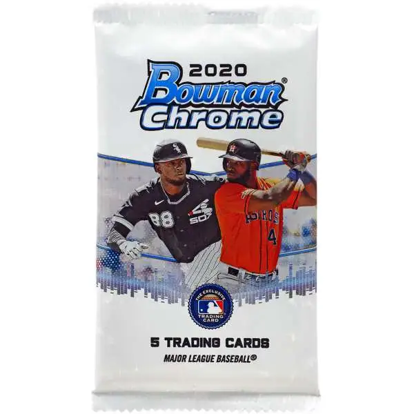 MLB Topps 2020 Bowman Chrome Baseball Trading Card Pack [5 Cards]