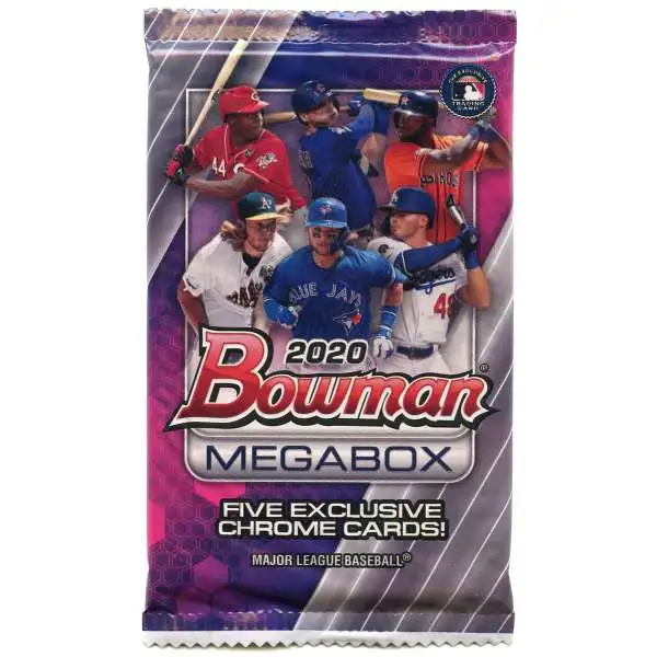 MLB Topps 2020 Bowman Baseball Trading Card MEGABOX Pack [5 Exclusive Chrome Cards]