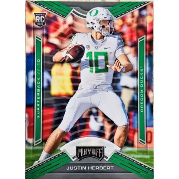 NFL Los Angeles Chargers 2020 Panini Chronicles Draft Playoff Justin Herbert #4 [Rookie Card]