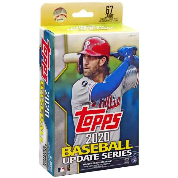 MLB Topps 2020 Update Baseball Trading Card HANGER Box [67 Cards]