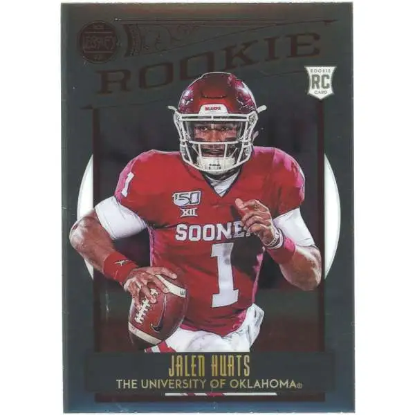 Jalen Hurts 2020 Leaf Draft Gold Touchdown Kings Rookie Card (RC) #83  (Oklahoma/Eagles)