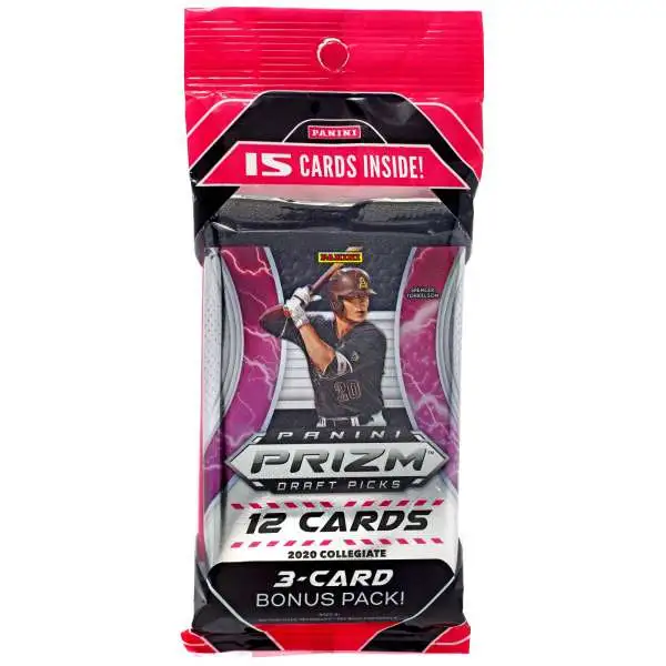 MLB Panini 2020 Prizm Draft Picks Baseball Trading Card CELLO Pack [15 Cards]