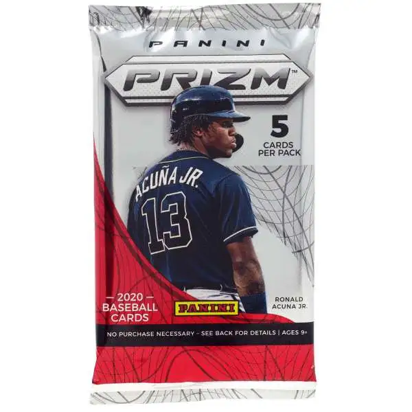 MLB Panini 2020 Prizm Baseball Trading Card HYBRID HOBBY Pack [5 Cards]