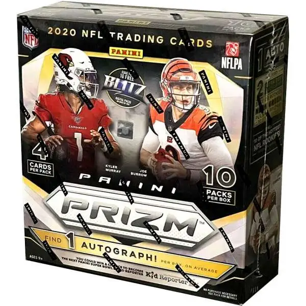 NFL Panini 2020 Prizm Football Trading Card MEGA Box 5 Packs, 1 ...