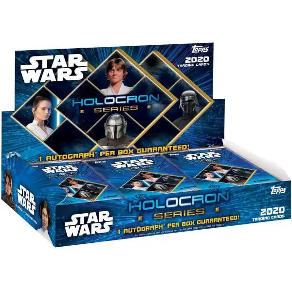 Star Wars Topps 2020 Holocron Series Trading Card HOBBY Box [18 Packs, 1 Autograph]