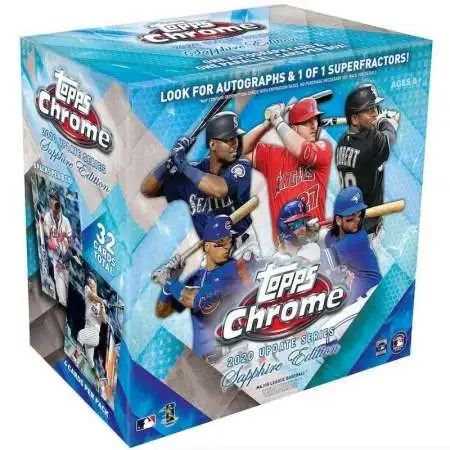 MLB Topps 2020 Chrome Update SAPPHIRE EDITION Baseball Trading Card Box [8 Packs]