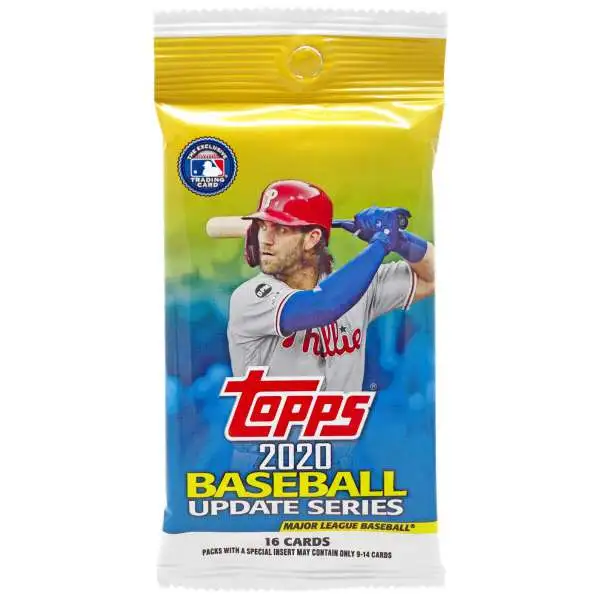 MLB Topps 2020 Update Baseball Trading Card RETAIL Pack [16 Cards]