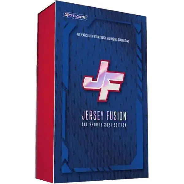 Jersey Fusion 2021 All Sports Edition Trading Card MINI Box [1 Game Used Swatch Card]