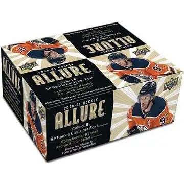 NHL Upper Deck 2020-21 Allure Hockey Trading Card RETAIL Box [20 Packs, 8 SP Rookie Cards]
