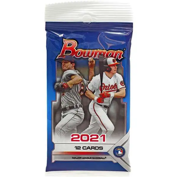MLB Topps 2021 Bowman Baseball Trading Card RETAIL Pack [12 Cards]