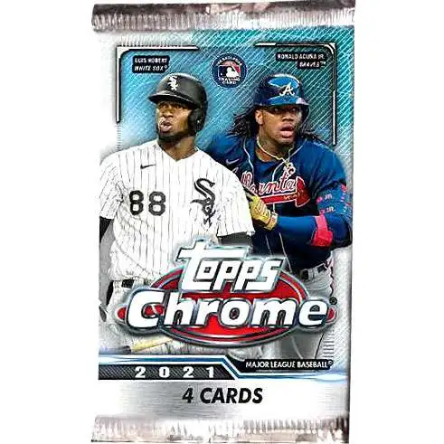 MLB Topps 2021 Chrome Baseball Trading Card JUMBO HOBBY Pack 13 Cards ...