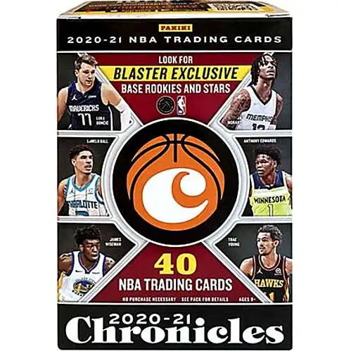 NBA Panini 2020-21 Chronicles Basketball Trading Card BLASTER Box [8 Packs, Pink Parallels]